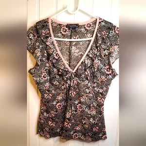 My Michelle y2k Women's Paisley floral  top blouse